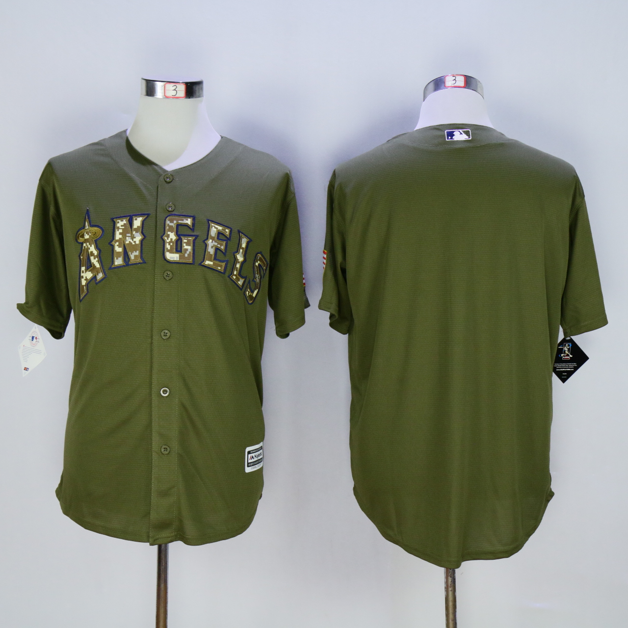 Men Los Angeles Angels Blank Green MLB Jerseys